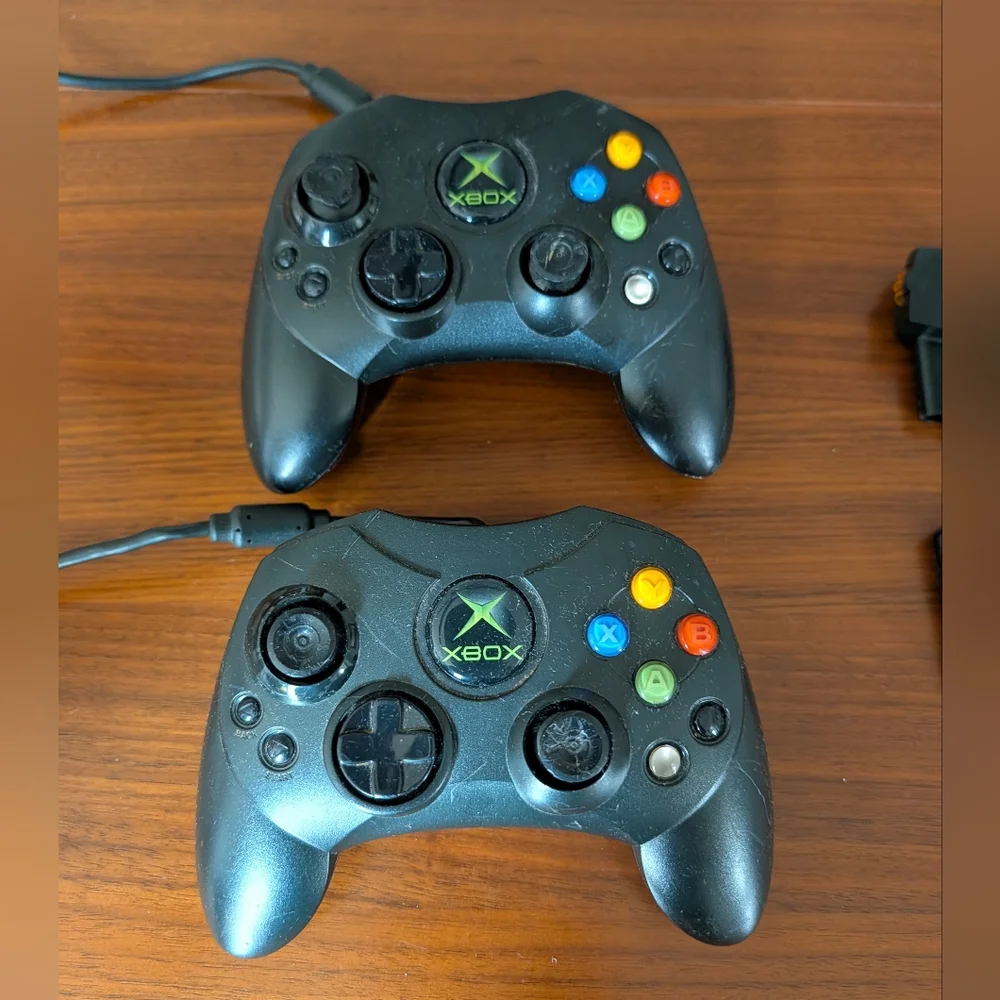 Microsoft Original Xbox Wired Controller S Type Untested Memory Card Comunicator